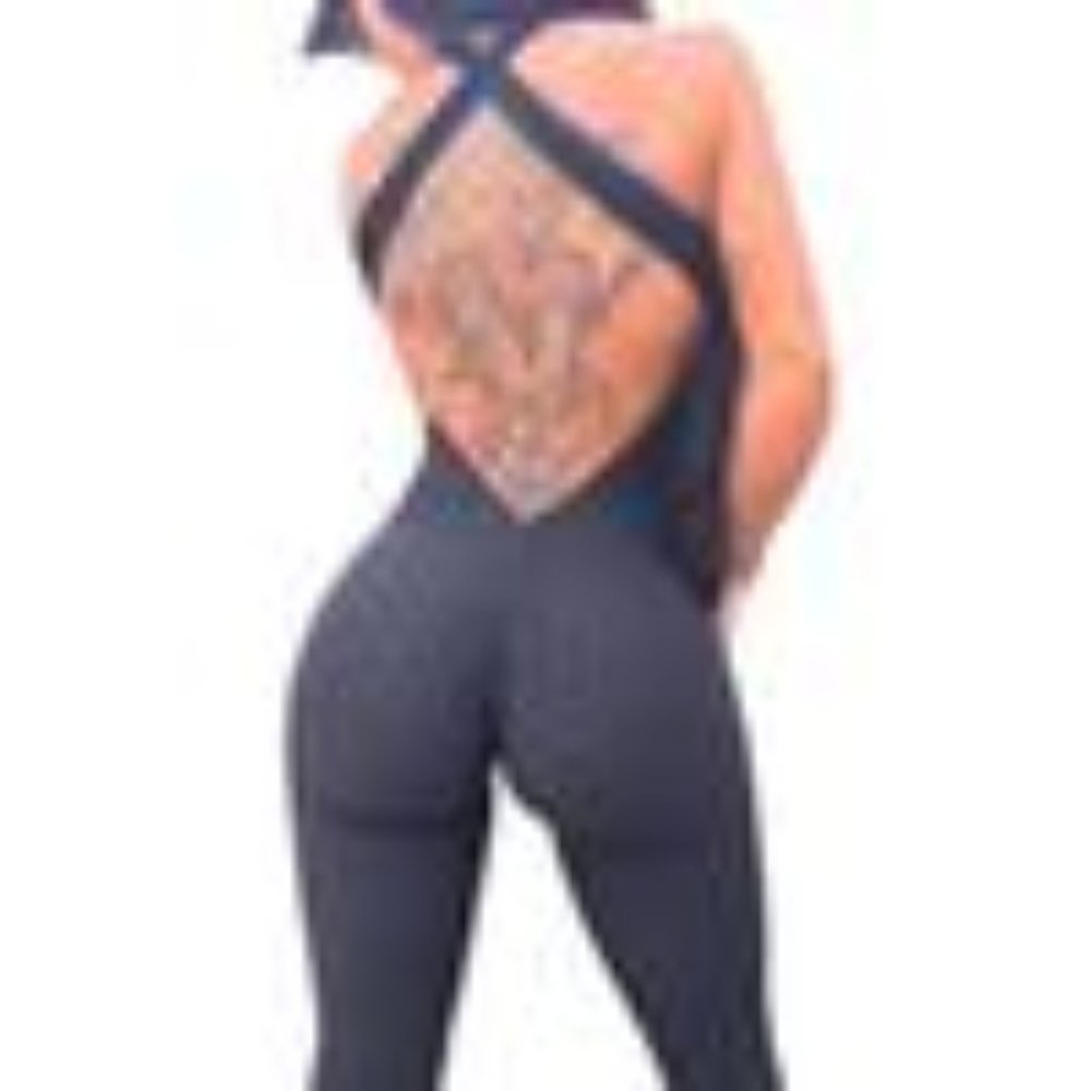 One piece work out jumpsuit - figure flattering!